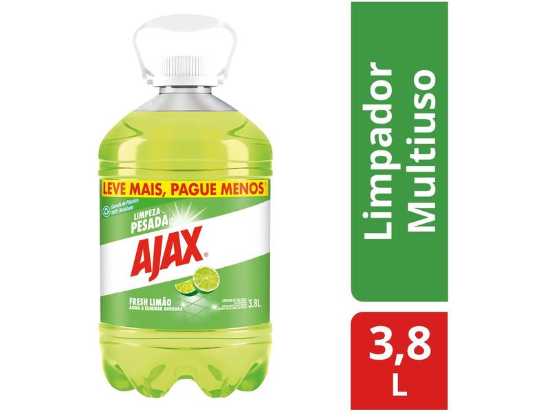Limpador Multiuso Ajax Fresh Lemon 3,8L - Limpador Multiuso